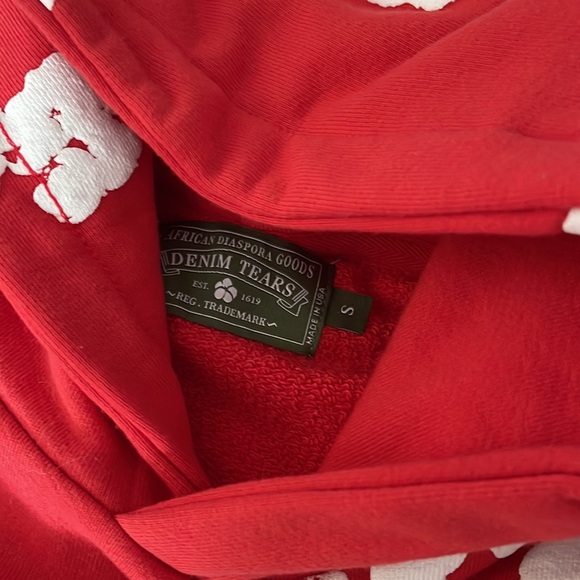 Denim tears red wreath hoodie - Picture 2 of 7